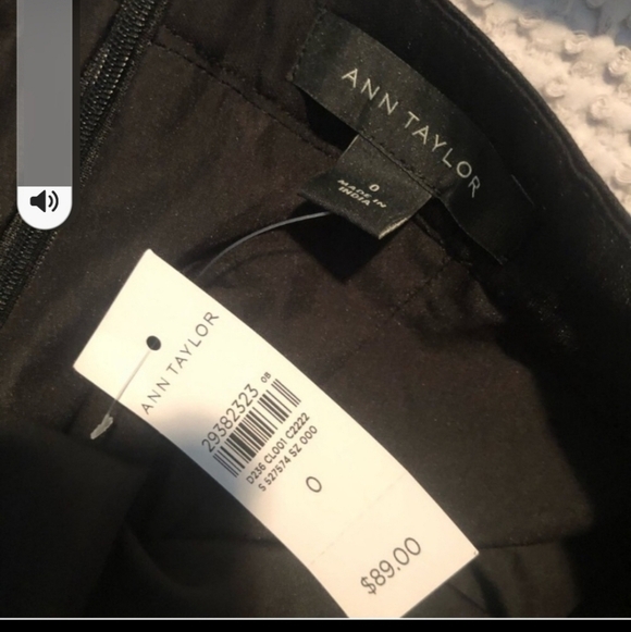 Ann Taylor Textured Flared Mini Skirt - Picture 3 of 3